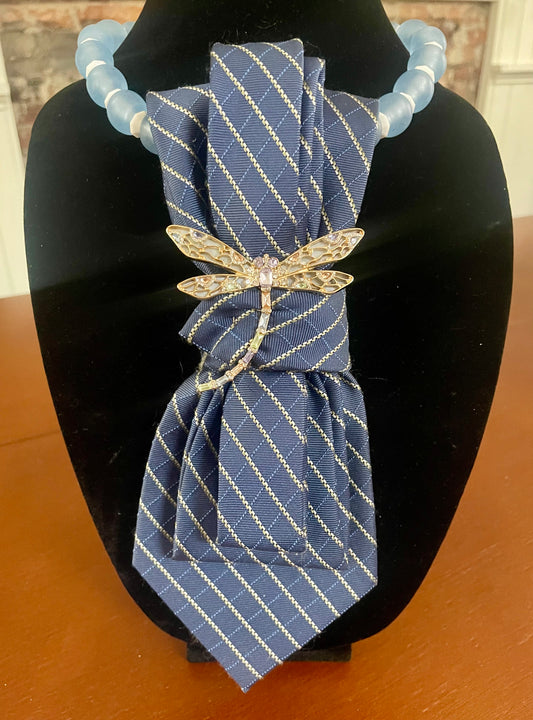 Dragonfly Skies Necktie Necklace