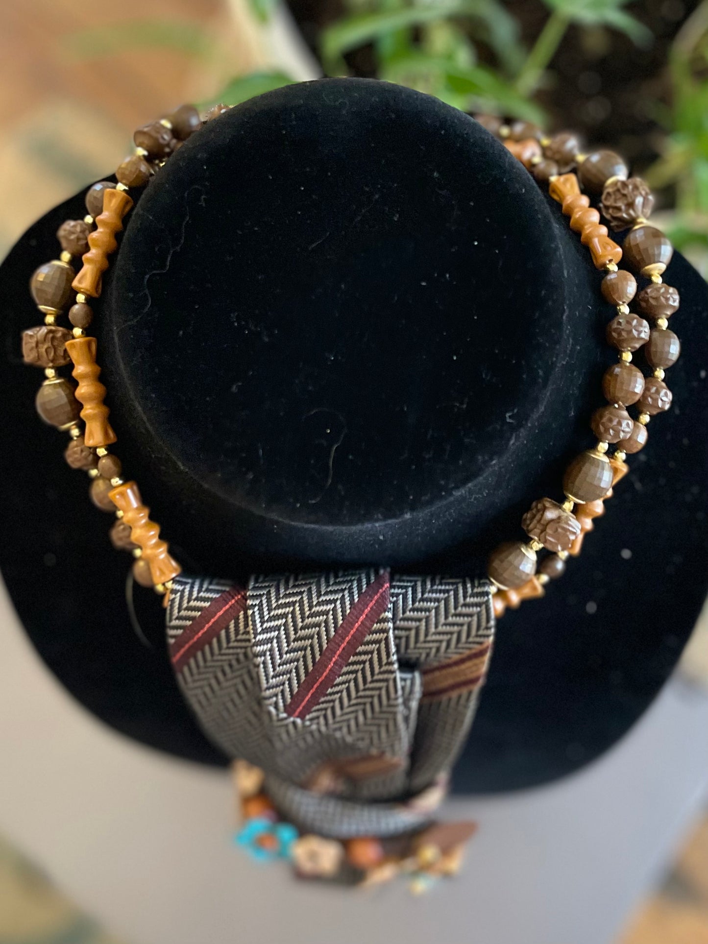 Organic Floral Necktie Necklace