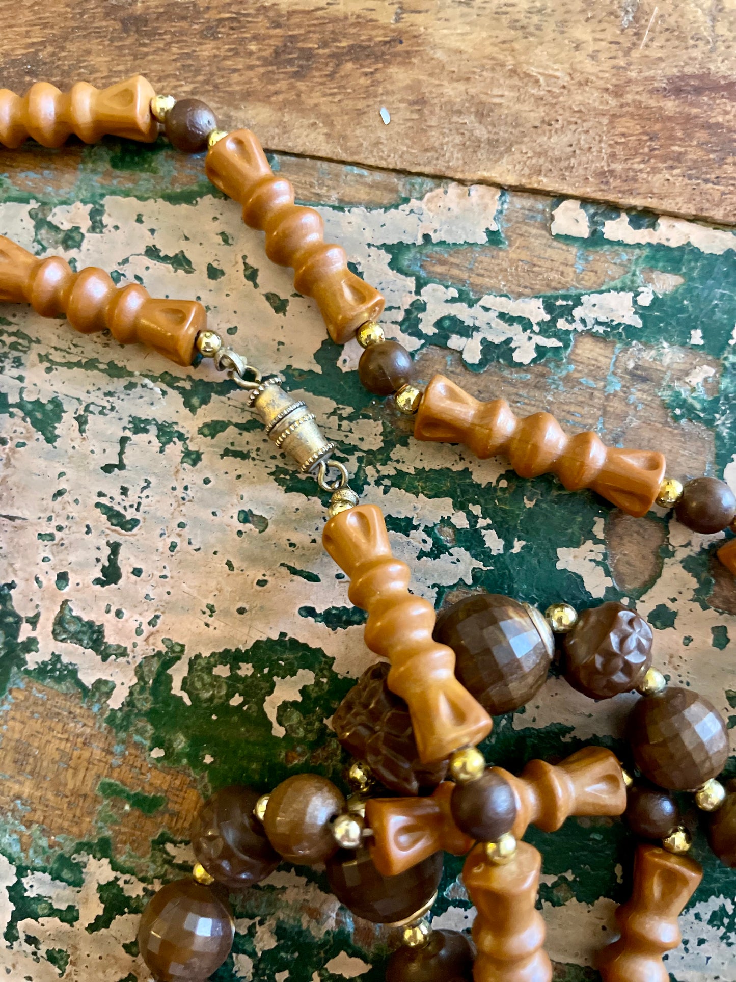 Organic Floral Necktie Necklace