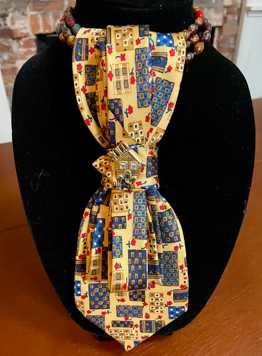 Home Sweet Home Necktie Necklace