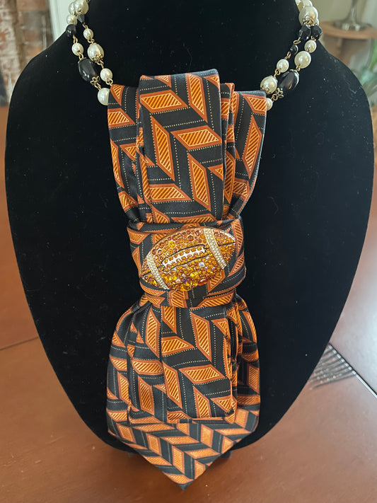 WHO DEY! Bengals-themed Necktie Necklace!