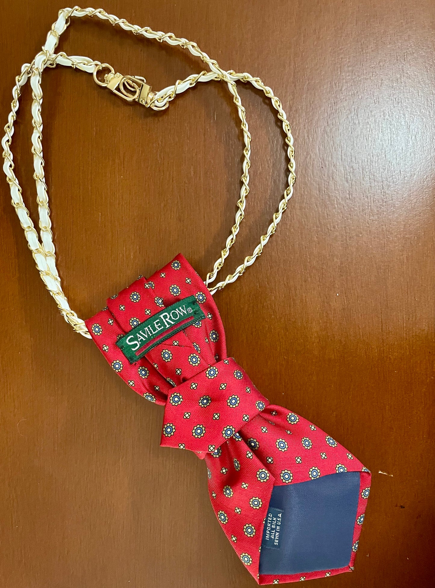 Golden Hour Christmas Necktie Necklace