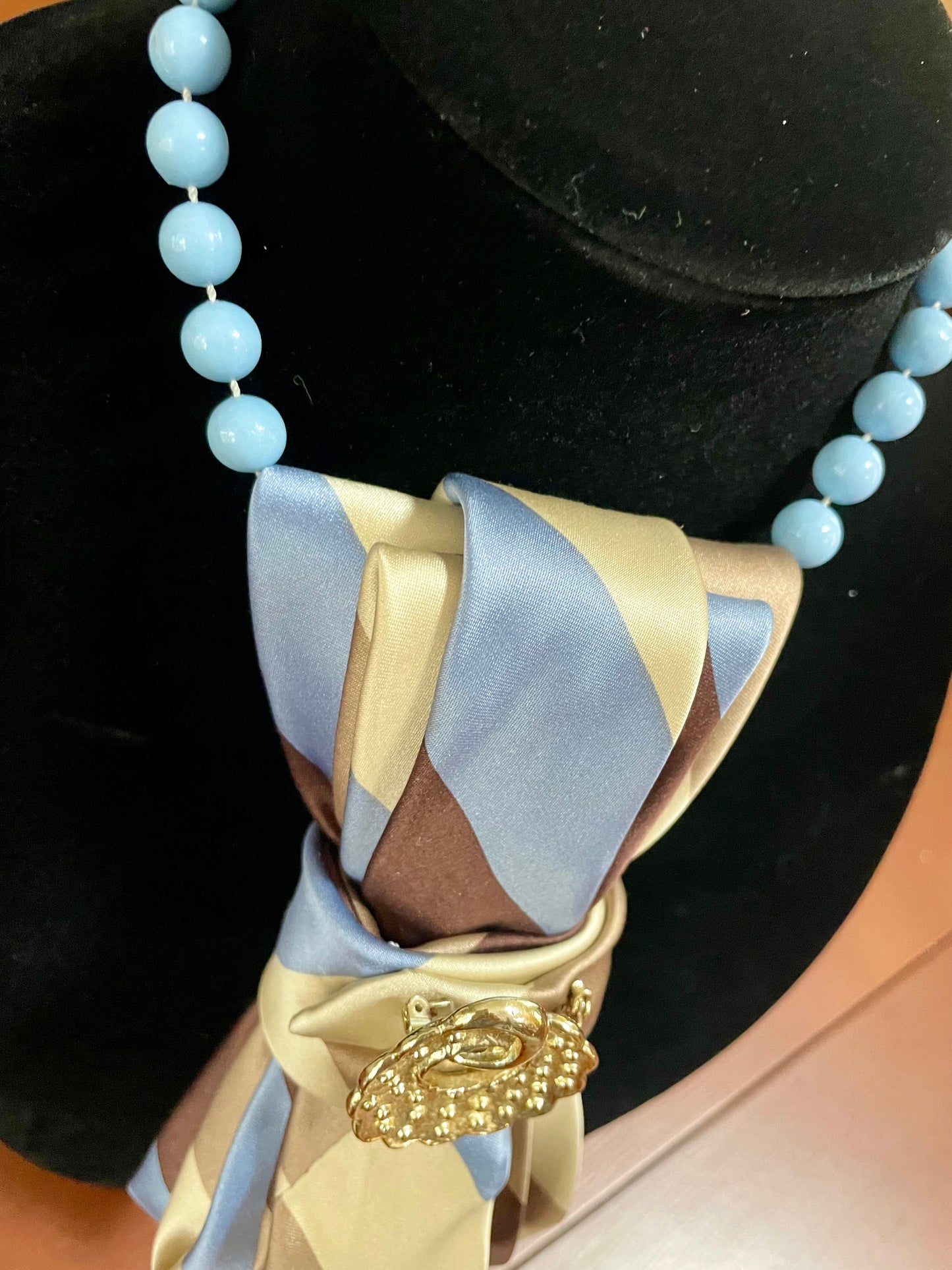 Baby Blue Beauty Necktie Necklace