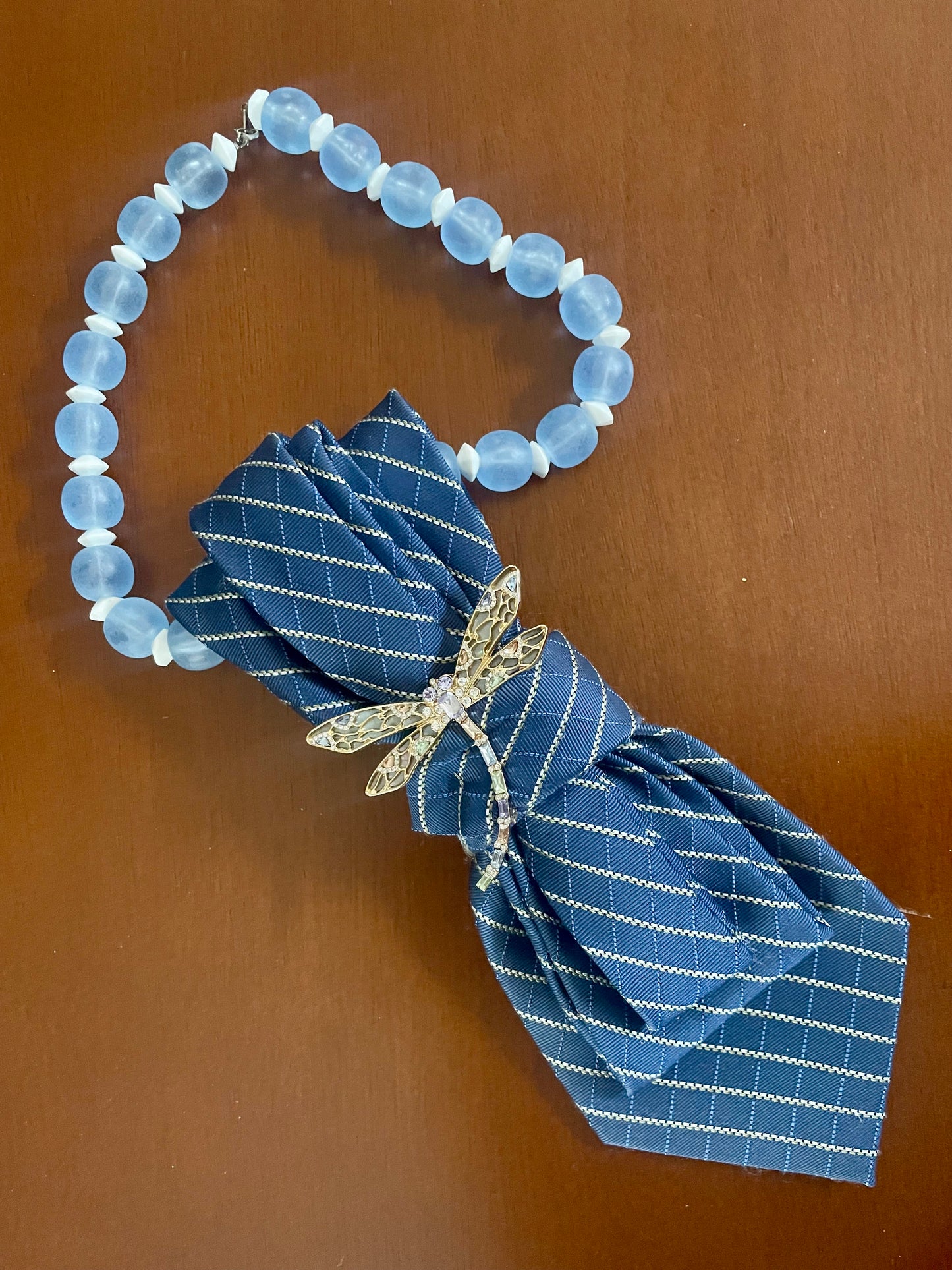 Dragonfly Skies Necktie Necklace
