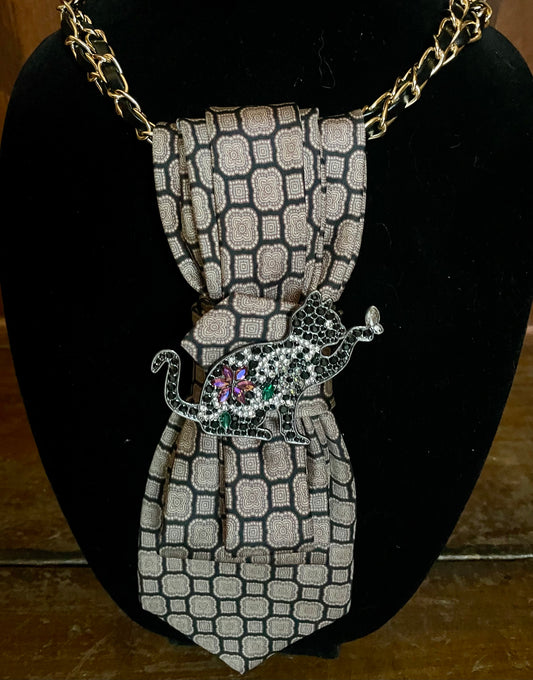 Cat’s Meow! Necktie Necklace