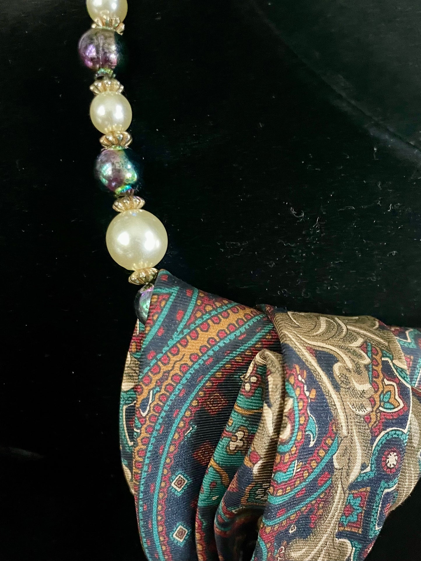 Tinsel Tree Necktie Necklace