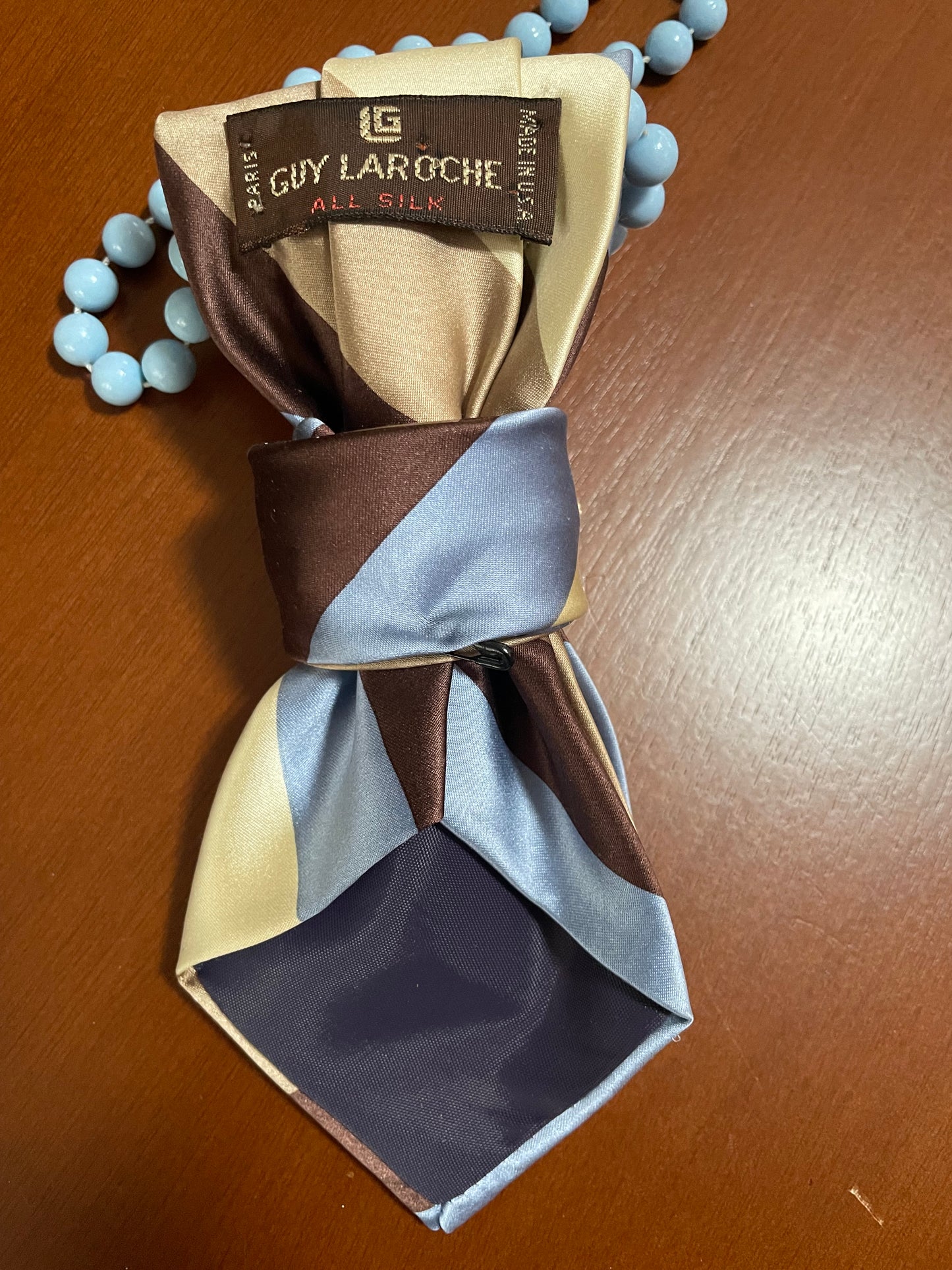 Baby Blue Beauty Necktie Necklace