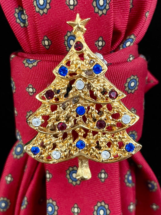 Golden Hour Christmas Necktie Necklace