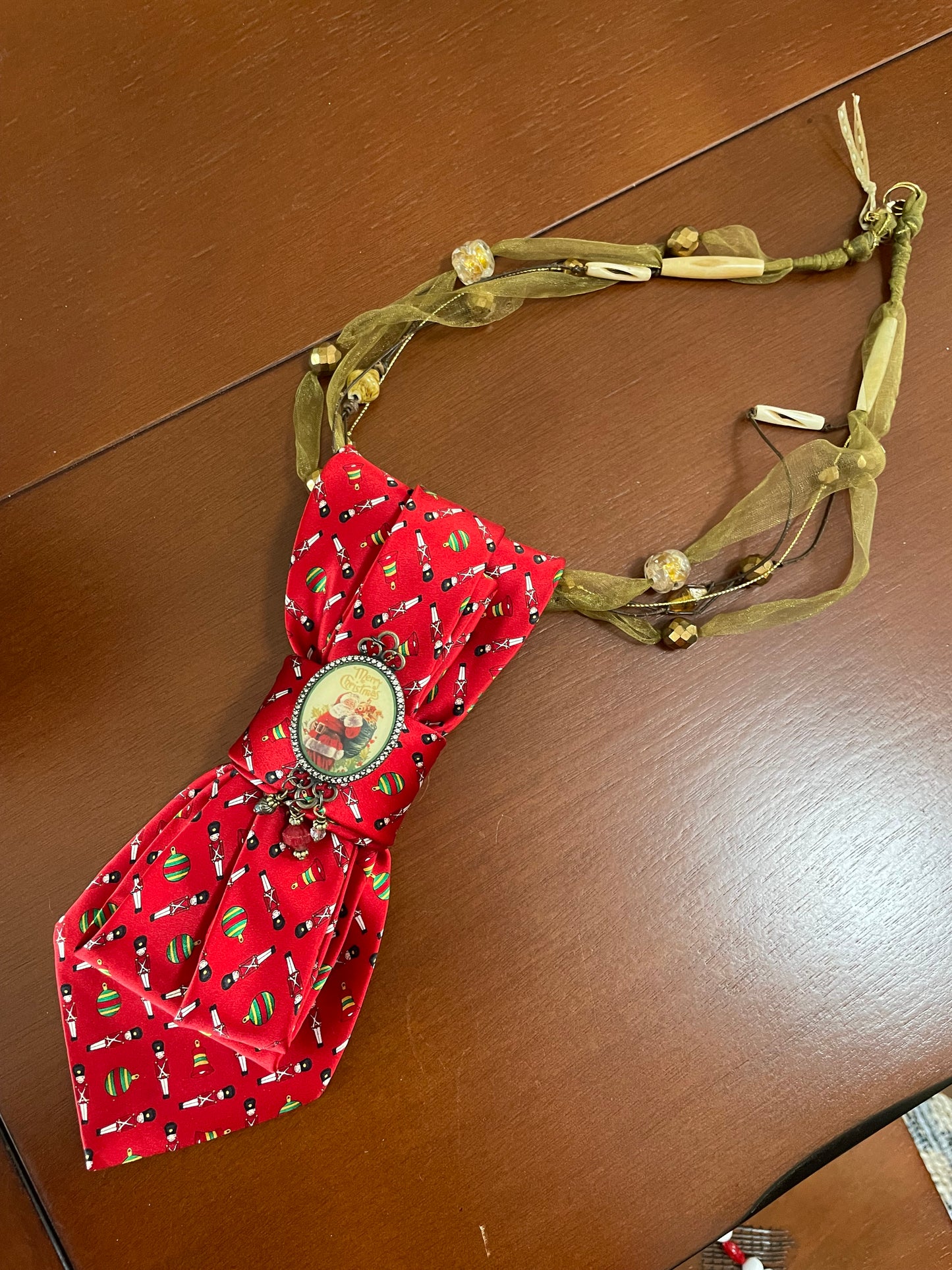 Timeless Treasured Christmas Necktie Necklace