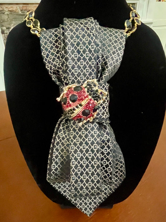 Lucky Ladybug Necktie Necklace