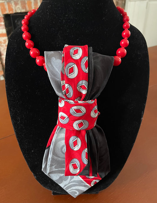 Criss Cross Necktie Necklace